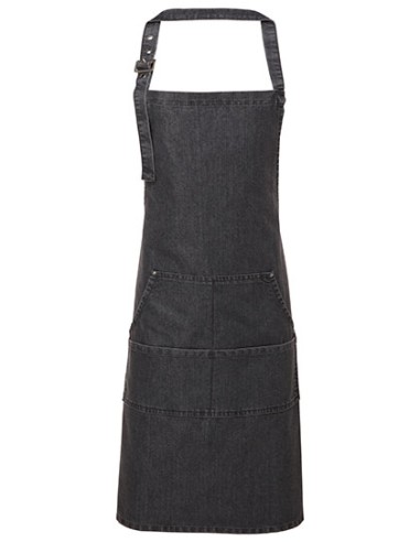 P-PR126-Jeans Stitch Denim Bib Apron